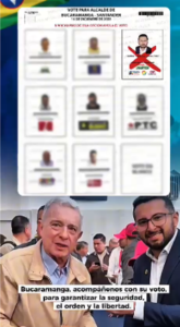 Total Respaldo del Presidente Álvaro Uribe a Cristian Portilla para la Alcaldía de Bucaramanga, En las atípicas.